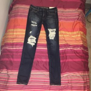 Low Rise Ripped Stretchy Skinny Jeans